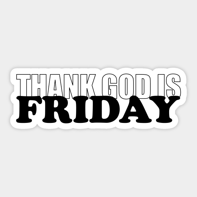 BLACK FRIDAY | TGIF | TYPE Sticker by theDK9